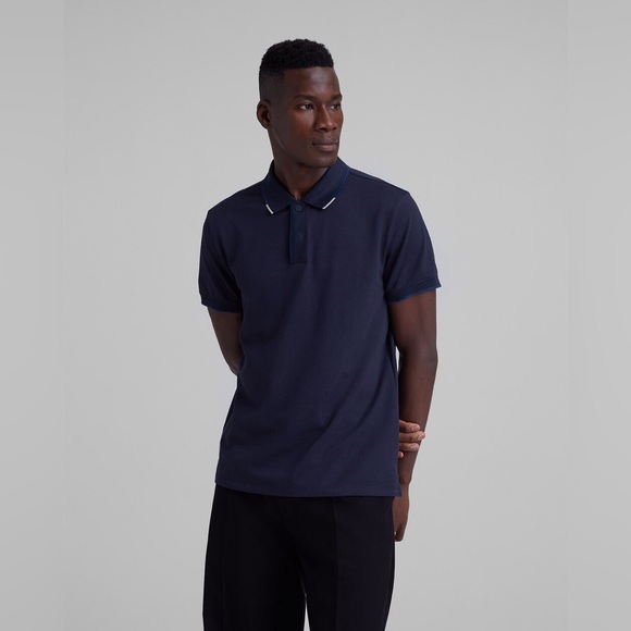 NWOT Club Monaco Tipped Polo - Picture 1 of 12